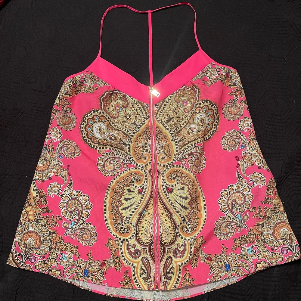 Ted Baker• pink jewel paisley tank top